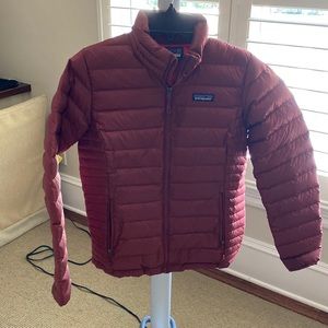 Burgundy puffer from Patagonia